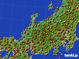北陸地方のアメダス実況(気温)(2016年07月01日)