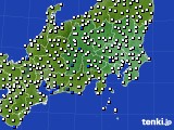 2016年07月01日の関東・甲信地方のアメダス(風向・風速)