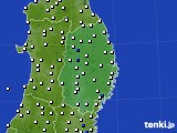 2016年07月01日の岩手県のアメダス(風向・風速)
