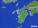 九州地方のアメダス実況(降水量)(2016年07月02日)