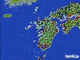 九州地方のアメダス実況(日照時間)(2016年07月02日)