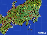 2016年07月02日の関東・甲信地方のアメダス(気温)