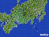 2016年07月02日の東海地方のアメダス(風向・風速)