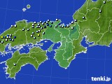 近畿地方のアメダス実況(降水量)(2016年07月03日)