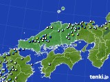 中国地方のアメダス実況(降水量)(2016年07月03日)