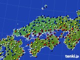 中国地方のアメダス実況(日照時間)(2016年07月03日)