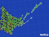 道東のアメダス実況(日照時間)(2016年07月03日)