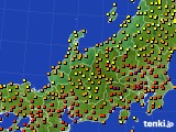 北陸地方のアメダス実況(気温)(2016年07月03日)