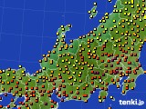 北陸地方のアメダス実況(気温)(2016年07月03日)