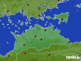 香川県のアメダス実況(気温)(2016年07月03日)