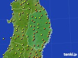 岩手県のアメダス実況(気温)(2016年07月03日)