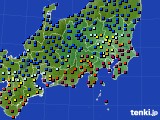 関東・甲信地方のアメダス実況(日照時間)(2016年07月04日)