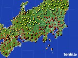2016年07月04日の関東・甲信地方のアメダス(気温)