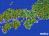 近畿地方のアメダス実況(日照時間)(2016年07月05日)