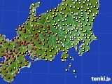 関東・甲信地方のアメダス実況(気温)(2016年07月05日)