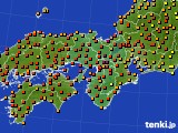 近畿地方のアメダス実況(気温)(2016年07月05日)