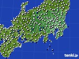 関東・甲信地方のアメダス実況(風向・風速)(2016年07月05日)