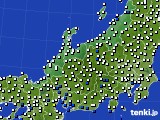 北陸地方のアメダス実況(風向・風速)(2016年07月05日)