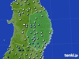 岩手県のアメダス実況(降水量)(2016年07月06日)