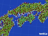 四国地方のアメダス実況(日照時間)(2016年07月06日)