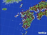 九州地方のアメダス実況(日照時間)(2016年07月06日)