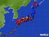 アメダス実況(日照時間)(2016年07月06日)