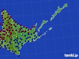 道東のアメダス実況(日照時間)(2016年07月06日)