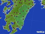 宮崎県のアメダス実況(日照時間)(2016年07月06日)