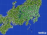 関東・甲信地方のアメダス実況(風向・風速)(2016年07月06日)