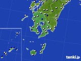 鹿児島県のアメダス実況(風向・風速)(2016年07月07日)