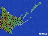 道東のアメダス実況(日照時間)(2016年07月08日)
