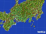 東海地方のアメダス実況(気温)(2016年07月08日)