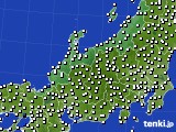 北陸地方のアメダス実況(風向・風速)(2016年07月08日)