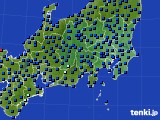 関東・甲信地方のアメダス実況(日照時間)(2016年07月09日)