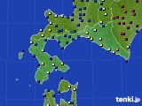 道南のアメダス実況(日照時間)(2016年07月09日)