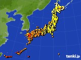 アメダス実況(気温)(2016年07月09日)