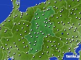 2016年07月09日の長野県のアメダス(風向・風速)
