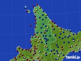 2016年07月11日の道北のアメダス(日照時間)