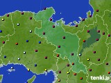 京都府のアメダス実況(日照時間)(2016年07月11日)