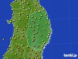 岩手県のアメダス実況(気温)(2016年07月11日)