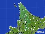 道北のアメダス実況(風向・風速)(2016年07月11日)