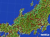 北陸地方のアメダス実況(気温)(2016年07月12日)