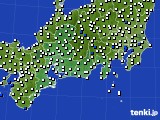 2016年07月12日の東海地方のアメダス(風向・風速)