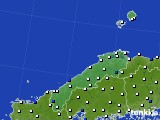 2016年07月12日の島根県のアメダス(風向・風速)