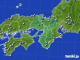 近畿地方のアメダス実況(降水量)(2016年07月13日)
