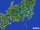 関東・甲信地方のアメダス実況(日照時間)(2016年07月13日)
