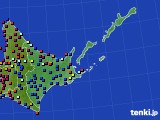 道東のアメダス実況(日照時間)(2016年07月13日)