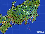 関東・甲信地方のアメダス実況(日照時間)(2016年07月14日)