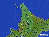 2016年07月14日の道北のアメダス(日照時間)