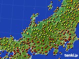 北陸地方のアメダス実況(気温)(2016年07月14日)